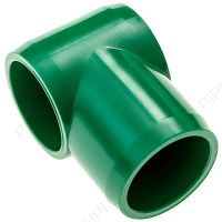 1" Green T-L Slip Tee Furniture Grade PVC Fitting