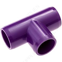1" Purple Tee Furniture Grade PVC Fitting