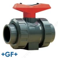 1/2" Georg Fischer 546 Series PVC True Union Ball Valve with socket and threaded ends