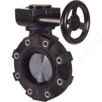 2" Hayward BYV Series PVC Butterfly Lugged Valve Gear, Nitrile
