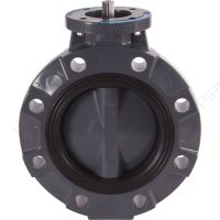 2" Hayward Actuator Ready BYV Series PVC Butterfly Valve, Nitrile