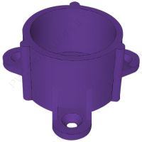 1 1/4" Purple Table Cap Furniture Grade PVC Fitting