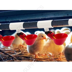 3 Poultry Drinking Nipples Tee PVC Pipe Fitting Chicken Farm Water Drinker New 