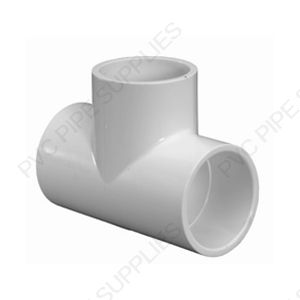 2"- Sch 40 Socket/Slip PVC Cross Pipe Fitting white part #420-020 