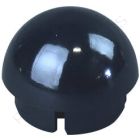 1 1/4" Black Ball Cap Furniture Grade PVC Fitting