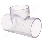 2 1/2" Clear PVC Tee Socket, 401-025L