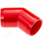 1/2" Red 45 Elbow Furniture Grade PVC Fitting