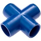 3/4" Blue Cross Furniture Grade PVC Fitting