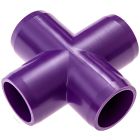 3/4" Purple Cross Furniture Grade PVC Fitting