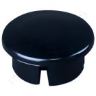 1 1/4" Black Dome Cap Furniture Grade PVC Fitting